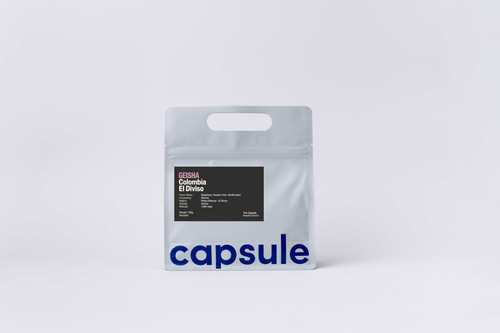 Пакет кави The Capsule 150 г, Colombia El Diviso Geisha, натуральна обробка, обсмаження під фільтр